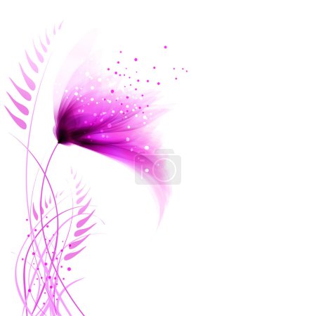 Photo for Vector background with delicate pink flower - Royalty Free Image