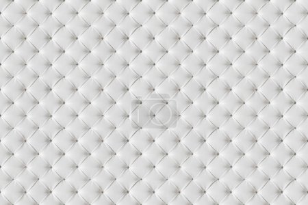 Téléchargez les photos : Texture de canapé en cuir Fond sans couture, motif de tapisserie d'ameublement en cuir blanc - en image libre de droit