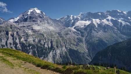 Photo for Landscape with the Swiss Alps in a sunny day - Royalty Free Image