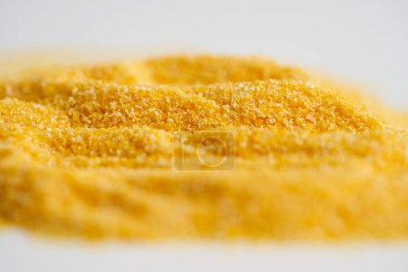 Photo for Closeup of ground maize in a coarse corn flour, highly detailed - Royalty Free Image