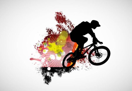 Ilustración de Ilustración del vector deportivo de bmx rider - Imagen libre de derechos