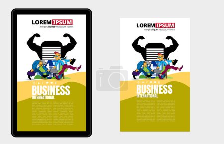 Illustration for Vector business concept for internet banners, social media banners, headers of websites - Royalty Free Image