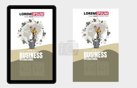 Illustration for Vector business concept for internet banners, social media banners, headers of websites - Royalty Free Image