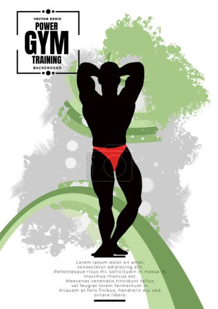 Ilustración de Ilustración de la gente activa del músculo del constructor del cuerpo joven, ilustración del vector - Imagen libre de derechos