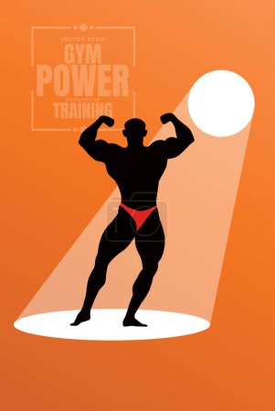 Ilustración de Ilustración de la gente activa del músculo del constructor del cuerpo joven, ilustración del vector - Imagen libre de derechos