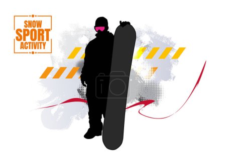 Photo for Young male skateboarder. Healthy lifestyle. Vector easy to editable - Royalty Free Image