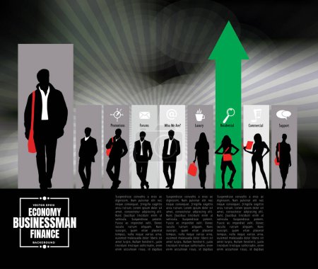 Téléchargez les photos : Illustration vectorielle des hommes d'affaires - en image libre de droit