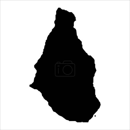 Illustration for High detailed vector map. Montserrat. New Map 2023 - Royalty Free Image