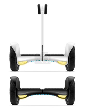 Illustration for Gyroboard giroscuater stock vector illustration isolated on white background - Royalty Free Image