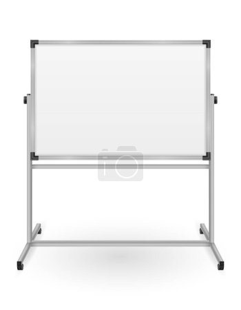 empty whiteboard magnetic marker for presentations training and education stock vector illustration isolated on white background