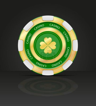 Ilustración de Casino fichas de juego vector ilustración aislado sobre fondo blanco - Imagen libre de derechos