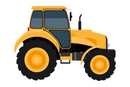 Ilustración de Transport for the transportation of goods or passengers flat icon vector illustration isolated on white background - Imagen libre de derechos