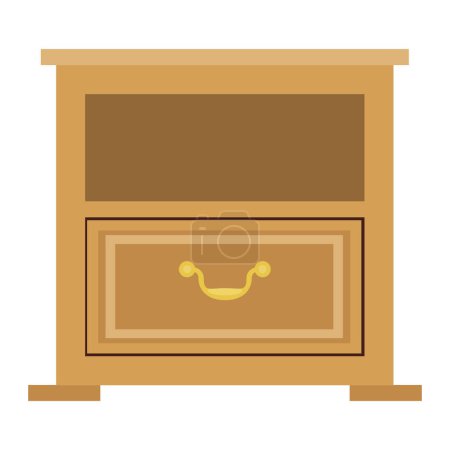 Ilustración de Furniture for home domestic vector illustration isolated on white background - Imagen libre de derechos