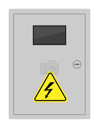 Téléchargez les illustrations : Boîte pour interrupteurs électriques automatiques illustration vectorielle de stock isolé sur fond blanc - en licence libre de droit