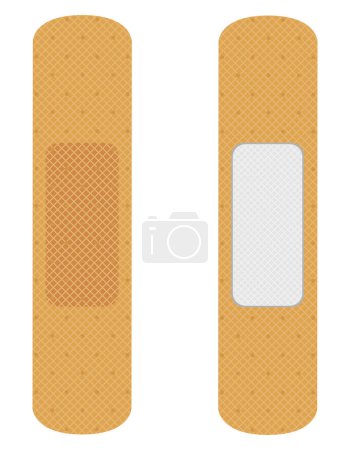 Illustration for Medical plaster for sealing the wounds stock vector illustration isolated on white background - Royalty Free Image