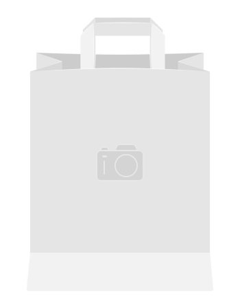 Illustration for Paper shop bag vector illustration - Royalty Free Image