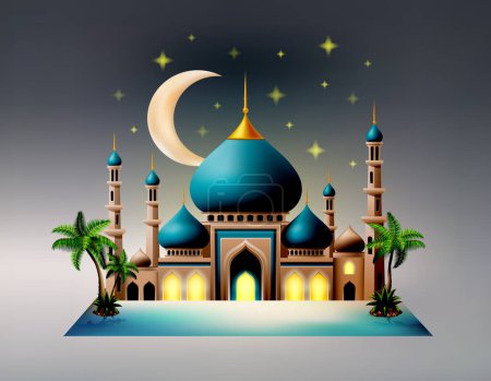 Foto de Islámico mezquita musulmanes para oraciones stock vector ilustración - Imagen libre de derechos