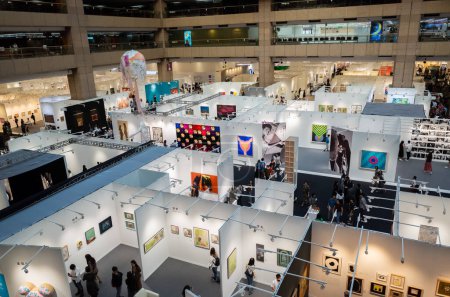 Téléchargez les photos : Taipei, Taiwan - 20 octobre 2019 : Art Taipei Expo est le point de repère de l'art asiatique à Taipei, Taiwan - en image libre de droit