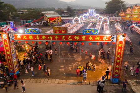 Photo for Nantou, Taiwan - December 21th, 2019: Shuili taoism carnival and sacrifice, be hold at every 12 years at Shuili Township, Nantou County, Taiwan - Royalty Free Image