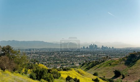 Photo for LOS ANGELES - April 20, 2023: Los Angeles is the largest city in California, the second-most populous city in the United States after New York City, and one of the worlds most populous megacities. - Royalty Free Image