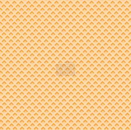Téléchargez les illustrations : Image vectorielle du fond jaune de gaufre fraîchement cuit isolé sur le fond blanc - en licence libre de droit
