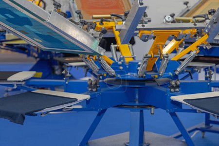 Automatic Screen Printing Machinery Carousel in Print Office