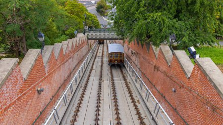 Photo for Buda Castle Hill Funicular Railway Line in Capital City of Hungary - Royalty Free Image