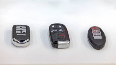 Photo for Car Remote Keys Fob Keyless Control With Panic Safety Button - Royalty Free Image