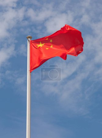 Téléchargez les photos : Drapeau national de la République populaire de Chine Wind - en image libre de droit