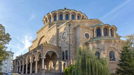 Photo for Sofia, Bulgaria - October 16, 2023: Eastern Orthodox Church of Holy Sunday at Sveta Nedelya Square in Capital City Centre at Sunny Autumn Day. - Royalty Free Image