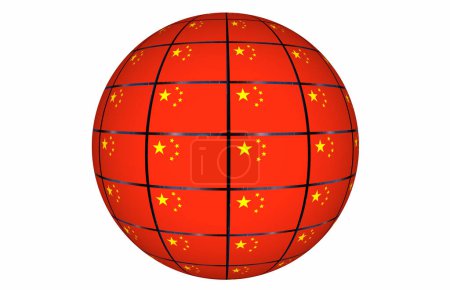 Foto de Bandera del país de China World International Business Ilustración 3d - Imagen libre de derechos