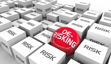 De-Risking Prevent Financial Money Loss Mitigate Avoid Risk 3d Illustration