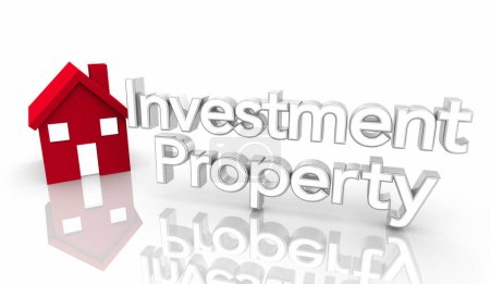 Photo for Investment Property Home House Buy Sell Make Money Income Investor 3d Illustration - Royalty Free Image