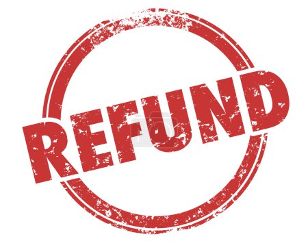 Refund Approved Stamp Money Back Tax Return Product Exchange Illustration