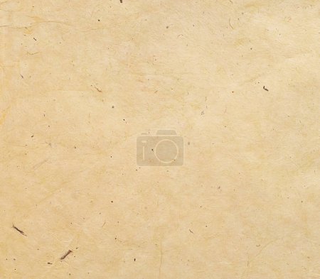 Photo for Plain, Handcrafted Beige Paper Background with Wrinkles, Creases and Fibrous Specks - Royalty Free Image