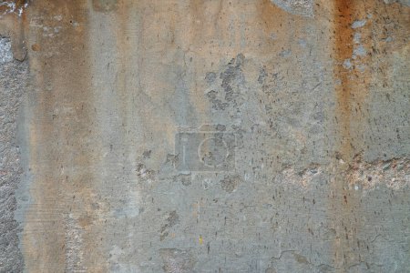 Photo for Texture of old gray and rusty grunge concrete wall for urban background - Royalty Free Image