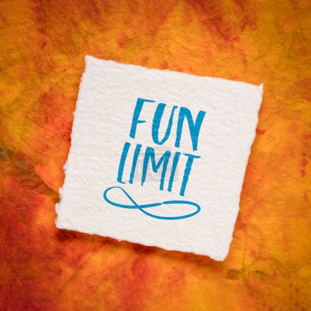 Photo for Fun limit infinity - handwriting on an art paper, humor concept - Royalty Free Image