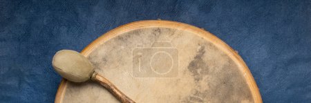 handmade, native American style, shaman frame drum  with a beater