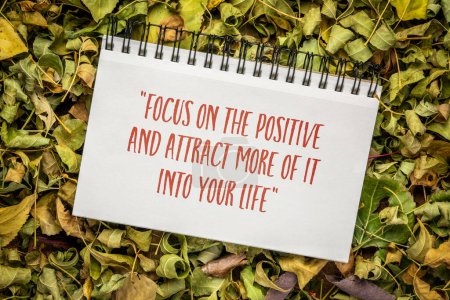 Photo for Focus on the positive and attract more of it into your life, law of attraction concept. - Royalty Free Image