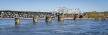 Photo for O'Neal Bridge over the Tennessee River in Florence, Alabama - fall scenery - Royalty Free Image