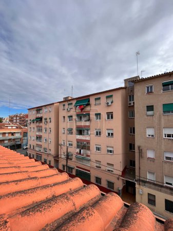 Photo for Apartment building in the city of Rubi in the province of Barcelona in Spain - Royalty Free Image