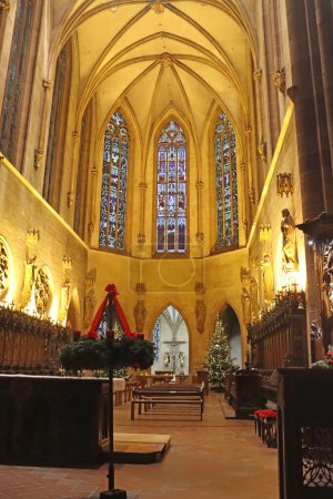 Photo for Colmar, France - December 21, 2023: Interior of St. Martin church - Royalty Free Image