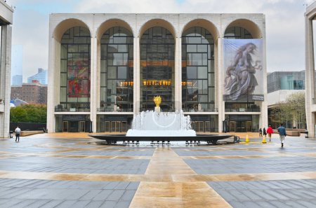 Photo for NEW YORK - 23 OCT 2022: Lincoln Center for the Performing Arts, houses the New York Philharmonic, the Metropolitan Opera, the New York City Ballet, and the Juilliard School. - Royalty Free Image