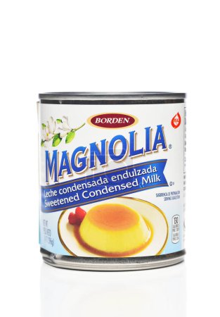 Photo for IRVINE, CALIFORNIA - 4 DEC 2022: A can of Borden Magnolia Condensed Milk - Royalty Free Image