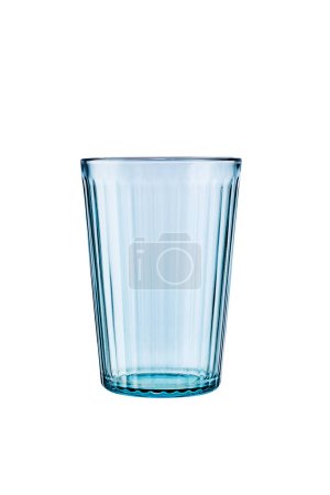 Photo for Empty water crystal glass, studio isolated on white background - Royalty Free Image