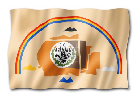 Téléchargez les photos : Pavillon ethnique du peuple Navajo, États-Unis. Illustration 3D - en image libre de droit