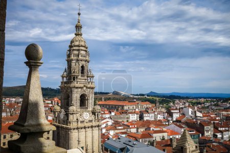 Photo for Santiago de Compostela view from the Cathedral in Galicia, Spain - Royalty Free Image
