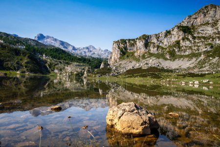 Photo for Lake Ercina in Covadonga, Picos de Europa, Asturias, Spain - Royalty Free Image