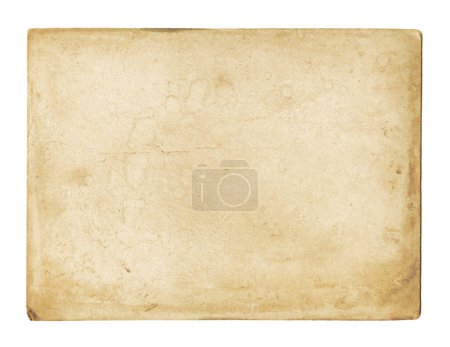 Photo for Old used paper texture isolated on white - Royalty Free Image
