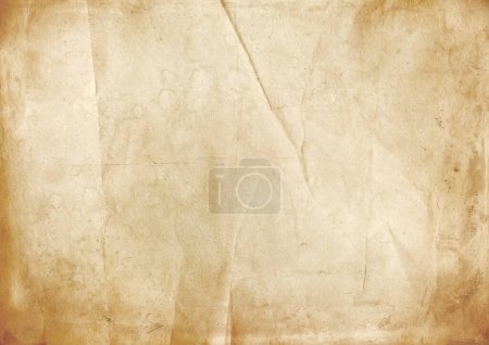 Téléchargez les photos : Vieux fond de texture de papier froissé brun. Papier peint vintage - en image libre de droit